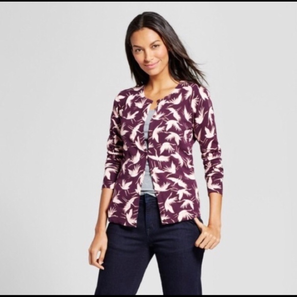 A new day red Crain Cardigan